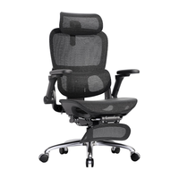 SIHOO/西昊B300Pro 人体工学椅 气压升降 可调节靠背角度 联动扶手 电竞椅 办公椅 B300Pro黑脚踏 147°后仰 6D扶手