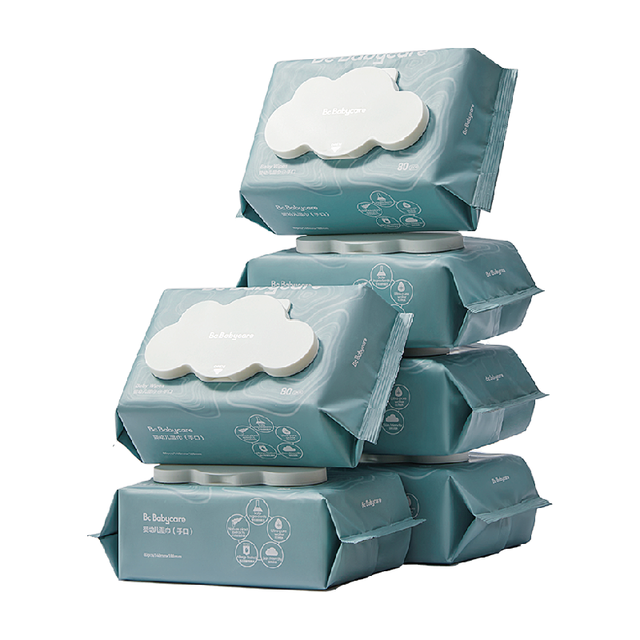 88VIP：babycare 儿童加厚湿巾 新生宝宝湿巾 80抽*6包