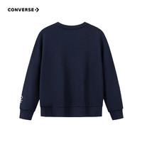 Converse匡威童装男童卫衣2025冬季新款儿童打底衫百搭圆领套头加绒卫衣 【加绒款】杰斯特红CNVN-FW-J349 140 /68 【建议身高128-140cm】