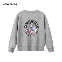 Converse匡威童装男童卫衣2025冬季新款中大童印花圆领套头休闲服宽松套衫 杰斯特红CNVN-LS-J976 140 /68 【建议身高128-140cm】