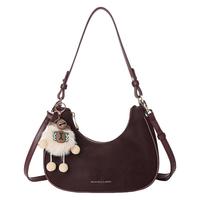 稻草人 可爱月牙包包女式2024秋冬百搭腋下包手提单肩斜挎小包