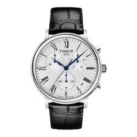 TISSOT 天梭 卡森臻我系列皮带石英手表男表