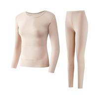 YXKISSY氧心中空貂绒贴片保暖套装男女保暖无痕打底秋衣秋裤