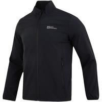 Jack Wolfskin狼爪夹克男春季日常户外休闲运动防风立领软壳外套5324171 171-6000/黑色/拍大一码 M 175/96A