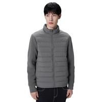 太平鸟男装奥莱 冬季轻薄针织羽绒服外套男