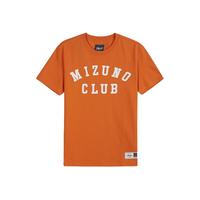 Mizuno 美津浓 HERITAGE 男女运动透气休闲速干短袖T恤 51/落日橘 3XL