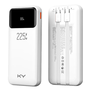  ky/康雅 22.5W超级快充 移动电源 自带线  10000mAh 白色