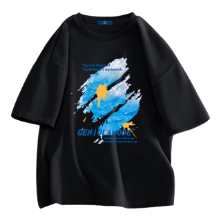 GENIOLAMODE 男士圆领短袖T恤 22317GE6577 白色 L