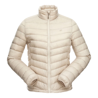 君羽户外羽绒服款轻薄鹅绒服800蓬鹅绒秋冬防风保暖羽绒衣C52021 女款-燕麦色 XL 男150-170斤/女115-125斤