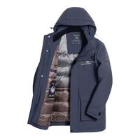 SHANSHAN杉杉中长款鹅绒羽绒服男款2024冬季外套男士防寒爸爸
