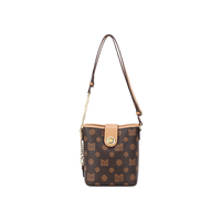 Mexican 稻草人 浪漫轻复古系列 女士单肩包 MLBD02210035BW11A 皮棕色 小号