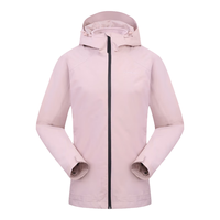 探路者（TOREAD）冲锋衣三合一户外徒步抓绒内胆防水透湿保暖外套男女24年秋冬 瓷瓦粉-女款-TAWWBM92705 L