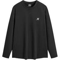 特步 XTEP男长袖针织衫纯色运动上衣舒适休闲服