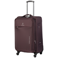 FIDODIDO菲都狄都拉杆箱牛津布万向轮旅行箱商务24托运箱20英寸行李登机箱 黑色升级双排轮 20寸