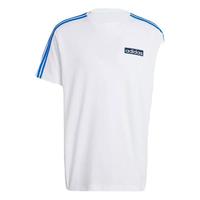 adidas/阿迪达斯 拼色印花 男士运动短袖 白色 S
