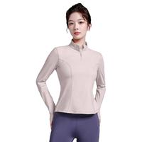 骆驼 CAMEL【加绒保暖】瑜伽服女上衣秋冬立领防风跑步衣服运动上衣