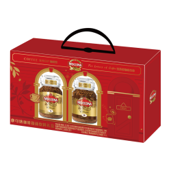 摩可纳 冻干速溶黑咖啡 浮雕杯  100gx2 10条x1 浮雕杯x1 礼盒 1