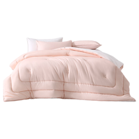 水星家纺 冬季泡芙纤维被 粉色 150*210cm