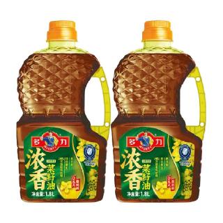 多力小榨浓香菜籽油1.8L*2瓶非转基因低芥酸油菜籽物理压榨