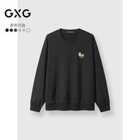 25秋季GXG男装多色狗狗刺绣小标设计时尚百搭长袖圆领卫衣
