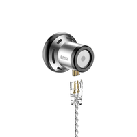 TRN EMA发烧级hifi平头塞耳机高音质S款2pin可换线带麦动圈耳麦 无麦