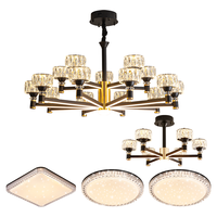 雷士 NVC   Lighting照明 雷士 NVC   Lighting美式轻奢智能护眼丽影吊灯舒适光客厅吊灯餐厅吊灯灯具灯饰套餐 力荐 15+6头套餐 力荐 15+6头