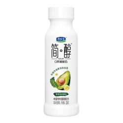 君乐宝 简醇0蔗糖 牛油果羽衣甘蓝爆珠 230g*8瓶 酸奶 源头直发 包邮