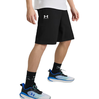 安德玛（UNDERARMOUR）童装夏季儿童运动短裤透气亲肤舒适男女童速干裤 黑色 160cm