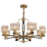 佐灯奴新中式灯具客厅吊灯禅意中国风大气复式楼现代中式全铜灯饰2023款 6头