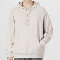 adidas 运动跑步休闲宽松连帽卫衣套头衫 IA4990 灰褐棕 XL