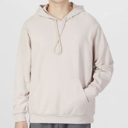 adidas 运动跑步休闲宽松连帽卫衣套头衫 IA4990 灰褐棕 XL