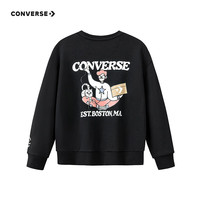 Converse匡威童装男童卫衣2025冬季新款儿童休闲运动时尚学院风百搭亲肤 岩岭灰CNVN-LS-J979 130 /64 【建议身高116-122cm】
