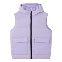 361°童装男女童羽绒马夹年冬季通码加绒保暖基础百搭儿童马夹 雪青紫 130cm