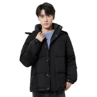 今日必买：充绒252g！95%白鹅绒加厚连帽羽绒服 -20°抗寒