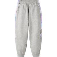 361°童装女童针织加厚长裤年冬季基础百搭中大童休闲保暖裤子 浅瓦花灰 130 cm