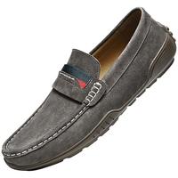 卡帝乐鳄鱼 男鞋 春秋透气真皮头层猪皮皮鞋