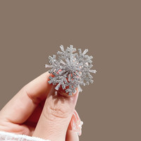 欧阳先生大气旋转雪花胸针2025年新款潮别针胸花百搭西装衣服配饰 旋转雪花胸针-  A25-209
