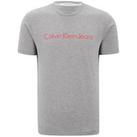 Calvin Klein Calvin Klein【许光汉同款】CK JEANS 2020春夏款男装 时尚短袖圆领T恤J315042 P2D-灰色 XXL