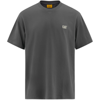 CAT卡特24夏男士户外后背大幅Logo印花短袖T恤 深灰色 XL