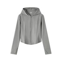 森马 Semir【凉感防晒】夏季防晒衣女连帽修身小个子显瘦鱼骨夹克百搭外套女