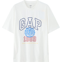 Gap 盖璞 男女士亲肤字母logo印花短袖T恤百搭上衣 465583 白色 L