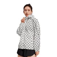 波司登（BOSIDENG）奥莱防晒衣女时尚潮流老花连帽防紫外线UPF80+外套 白底玫瑰9245 M 165/88A