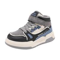 ABC KIDS童鞋儿童加绒二棉鞋2025冬季男女童加厚运动鞋保暖鞋 灰黑蓝 29 内长约18.3cm