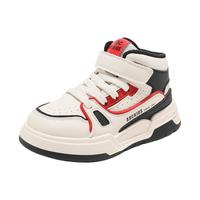 ABC KIDS童鞋儿童加绒二棉鞋2025冬季男女童加厚运动鞋保暖鞋 米黑红 36 内长约22.6cm