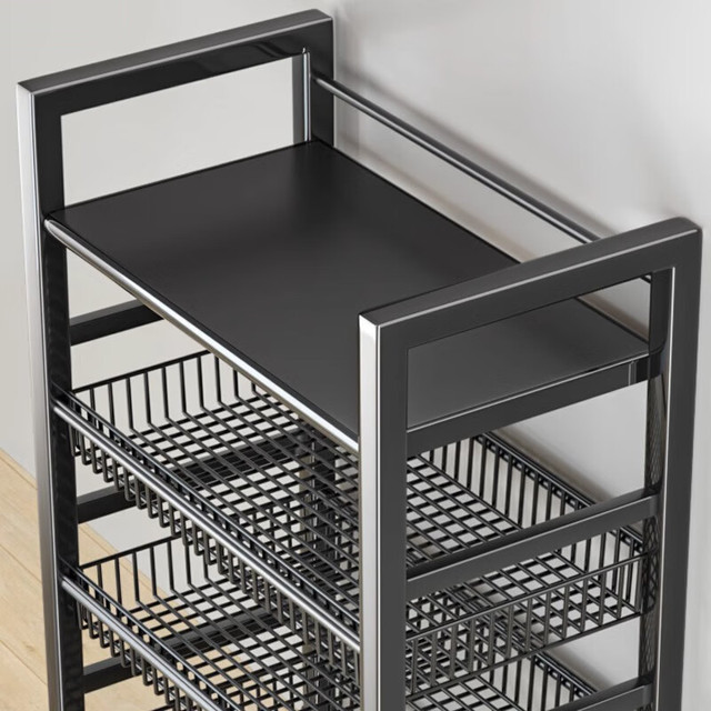 霓峰 层架/置物架 3层黑小号款