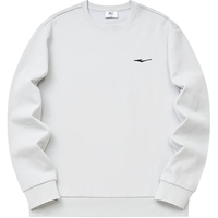 鸿星尔克卫衣男2024秋季休闲套头衫长袖打底衫加绒加厚运动上衣无帽 云灰色-加绒款 170/88A/L