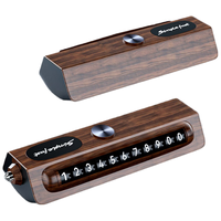 迪加伦临时停车挪车电话号码牌汽车内移车木纹摆件手机电话牌安全锤破窗