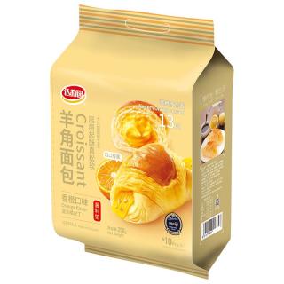 达利园 羊角包香橙味250g夹心手撕面包早餐休闲零食牛角包独立包装