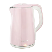 AUX/奥克斯 双层防烫防干烧自动断电 电水壶 粉色 1.8L