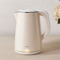  AUX/奥克斯 304不锈钢内胆 电水壶  米色 1.8L